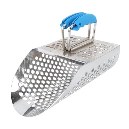 Tomotato Sandschaufel zur Metalldetektion, Sandsieb Schaufel aus Edelstahl mit Faltbarem Griff für Strandschätze Tomotato Sandschaufel zur Metalldetektion, Sandsieb Schaufel aus Edelstahl mit Faltbarem Griff für Strandschätze von Tomotato