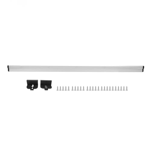 Tomotato Tisch-Schienensystem aus Aluminiumlegierung, 100cm (40 Zoll) Anodisiertes Gleitsystem für Schreibtische, Entfernbares Design mit Clips, Vielseitig einsetzbar in Werkstätte von Tomotato