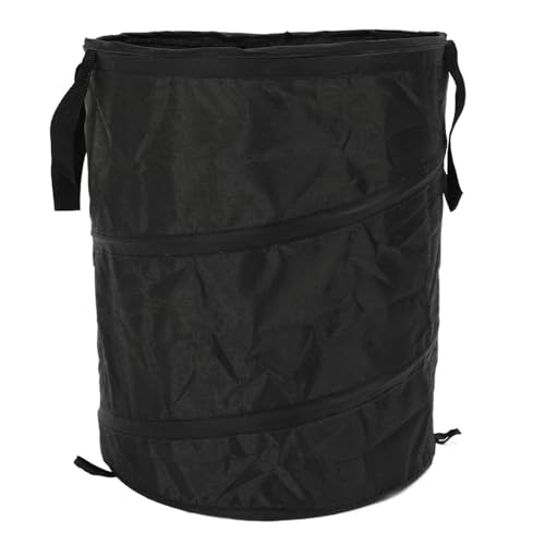 Tomotato Zusammenklappbarer Mülleimer, 37L 34x40CM Leichter Wasserdichter Pop-up-Mülleimer für Kleidung Wohnmobile Reisen Spielzeug Recyclingbehälter (Black) von Tomotato