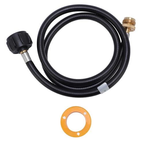 Verlängerung der Gasschlauch, Ersatz für Tragbare Kraftstoff Gasverlängerung Anschluss Schlauch für 1Pfund bis 20 Pfund Tank Grill Herdheizung RV (6ft) von Tomotato