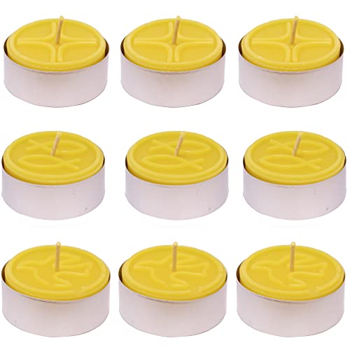 9 Maxi-Teelichter religiöse Symbole in Aluschalen aus 100% reinem Bienenwachs 9 Maxi-Teelichter religiöse Symbole in Aluschalen aus 100% reinem Bienenwachs von Toms Bienen