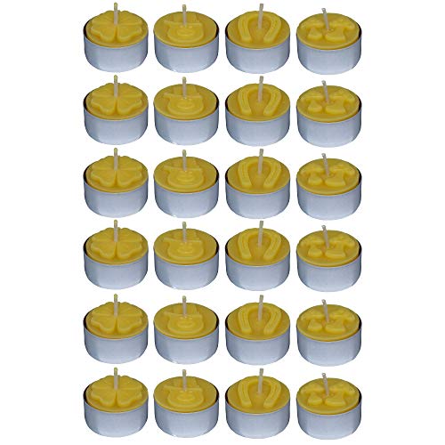 Toms Bienen 24 Teelichter Glücksbringermotiv in Aluschalen aus 100% reinem Bienenwachs Toms Bienen 24 Teelichter Glücksbringermotiv in Aluschalen aus 100% reinem Bienenwachs von Toms Bienen
