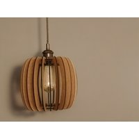 Holz-Hängelampe Aus Mdf von TomsCraftStudio