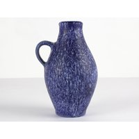 Blaue Studio Keramik Vase Von Buergel, Werkstatt Friedel, 50-60Er Jahre von TomsVintageCeramics