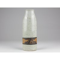Wilhelm & Elly Kuch Große Studio Keramik Vase, Signiert Von Kuch, West Germany, Mid Century, Vintage 80Er Jahre von TomsVintageCeramics