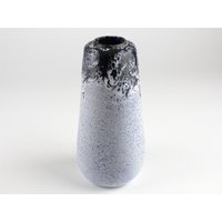 Albert Kiessling Studio Keramik Vase, Weiß Schwarz Fat Lava, Mid Century Modern Kitchen, Kitchen von TomsVintageSalon