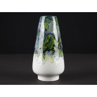 Dümler Breiden Keramik Vase, Vintage Keramik, Westdeutsche 60Er Wgp Grüne Vase von TomsVintageSalon