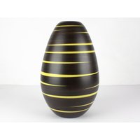 Ilkra "Kairo", 50Er Jahre Keramik Vase, Gelb Braun, West German Pottery, Mid Century, 60Er Vintage Vase von TomsVintageSalon
