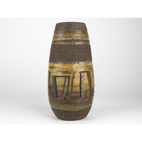 Krösselbach Keramik Vase, Westdeutsche Keramik, Mid Century, Braune Sgraffito Mcm Signiert Studiokeramik Krösselbach Keramik Vase, Westdeutsche Keramik, Mid Century, Braune Sgraffito Mcm Signiert Studiokeramik von TomsVintageSalon