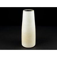 Römhild Studiokeramik Vase, Matt Weiß Gelbe Glasur - Mid Century Keramik, 60Er Vintage von TomsVintageSalon
