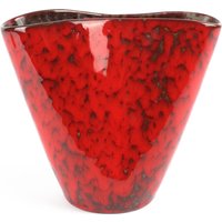 Rote Studio Keramik Vase, Mid Century Modern von TomsVintageSalon