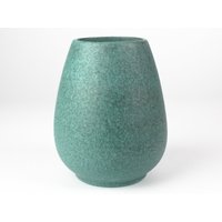 Ruscha Keramik Vase, Matte Türkise Glasur, Mid Century, 60Er70Er Vintage von TomsVintageSalon