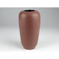 Römhild Studio Keramik Vase, Rosa/Braune Keramik, Studiokeramik, Mid Century, Century von TomsVintageSalon