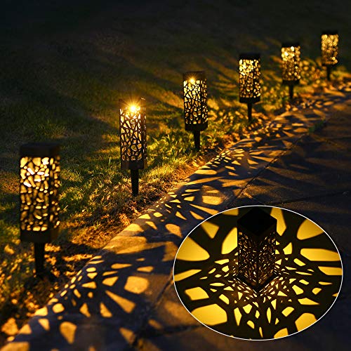 Solarleuchte Garten, 6 Stück Warmweiß Led für außen Wasserdicht, Tomshine Solar Dekorative Licht für Landschaftsrasen Terrasse Rasen Patio von Tomshine