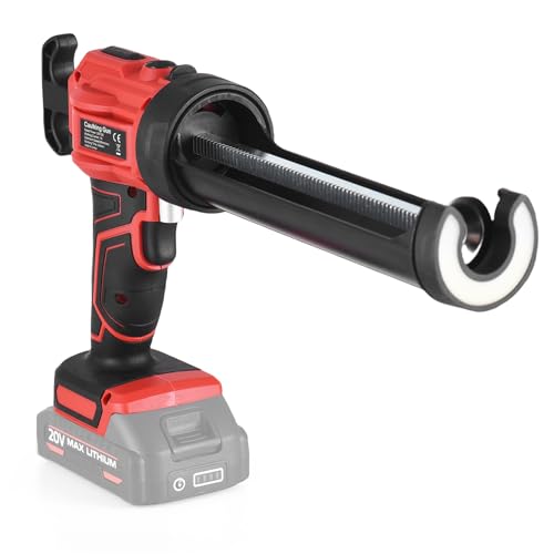 Tomvorks Automatisches Kit des Kabellosen Kabels ohne Kabelfreies Einziehen, LED-Lichtdesign Zum Abdichten, 20-V-Handwerkzeug für Handheld. (Rot) von Tomvorks