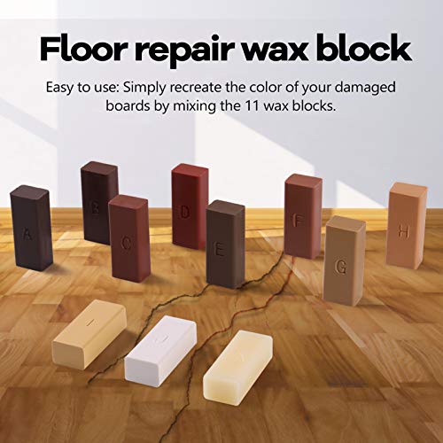 Tomvorks Laminate Repairing Kit Wax System Sturdy Casing Chips Scratches Mending Tool Set, Recommended for DIY Devotees and Other Users, Easily (Nur Verbrauchsmingung) von Tomvorks