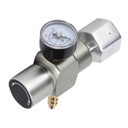 Tomvorks Soda -Regler Mini CO2 -Gasregler -Druckanzeige mit Adapter 3/8 Zoll Bis TR21.4 für 12 / 16G CO2 -Kassette Tomvorks Soda -Regler Mini CO2 -Gasregler -Druckanzeige mit Adapter 3/8 Zoll Bis TR21.4 für 12 / 16G CO2 -Kassette von Tomvorks