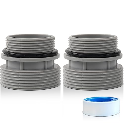 40 mm auf 1 1/2 Zoll Filterschlauch-Umbausatz – Überirdischer Pool-Adapter verbindet 40 mm Schläuche an Standard-Filteranschlüsse von 1 1/4 Zoll oder 1 1/2 Zoll von TonGass