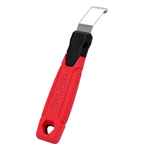 TonGass Werkzeug zum Entfernen von Vinylverkleidungen mit extra langem, rutschfestem Griff, Stahlklinge, Vinyl-Installations- und Entfernungswerkzeug, das ultimative von TonGass