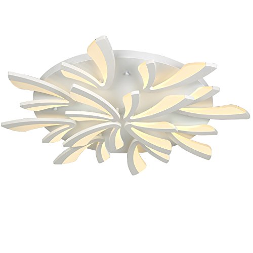 TonHan 8009-12WJ Weiß LED Deckenleuchte mit Fernbedienung Lichtfarbe/helligkeit einstellbar Acryl-Schirm A+ (8009-12) von TonHan GmbH