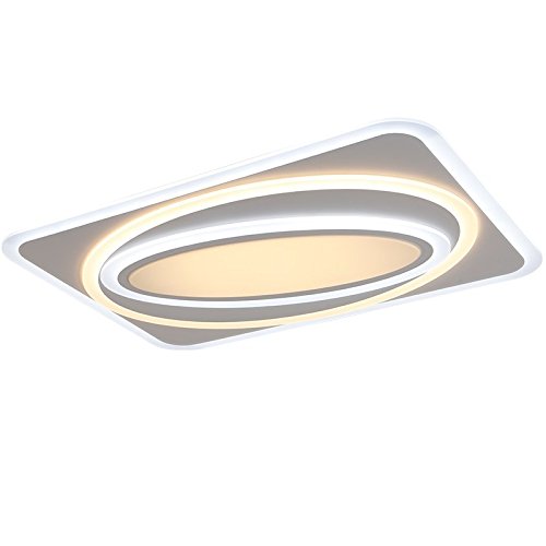 TonHan LED Deckenleuchte XW093-80x65 106W mit Fernbedienung Lichtfarbe/helligkeit einstellbar Acryl-Schirm A+ von TonHan GmbH