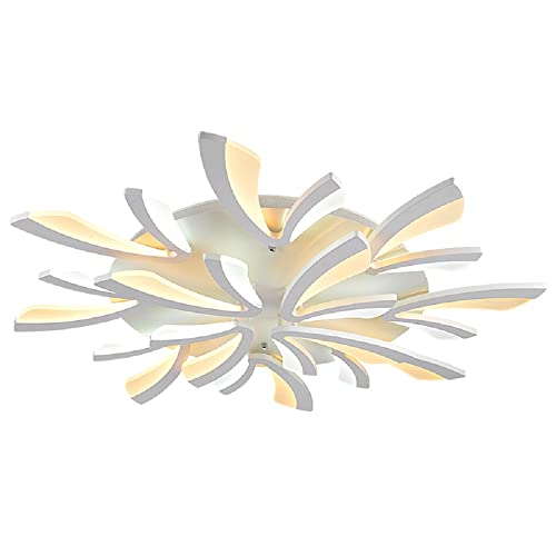 TonHan GmbH LED Deckenleuchte XW062WJ-12 mit Fernbedienung Lichtfarbe warmweiß bis kaltweiß einstellbar dimmbar LED Deckenlampe Wohnzimmerleuchte Beleuchtung von TonHan GmbH