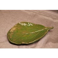 Schale, Seifenschschale in Blattform, Keramik, Steinzeug von TonUndGlas