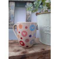 Tasse Lieblingstasse Kaffeebecher Trinkbecher Herz Bunt Regenbogen von TonUnikat