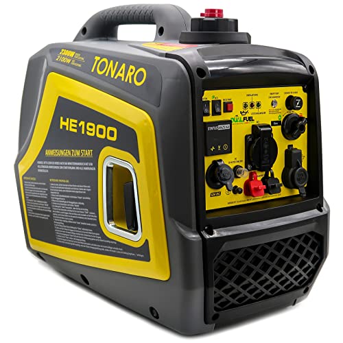 Tonaro Stromgenerator Dual Fuel Inverter - mobiler 2300 Watt Stromerzeuger Benzin LPG Gas Generator - 4 Takt Notstromaggregat mit AVR-System - Leise Leicht Kompakt - Parallelbetrieb möglich Tonaro Stromgenerator Dual Fuel Inverter - mobiler 2300 Watt Stromerzeuger Benzin LPG Gas Generator - 4 Takt Notstromaggregat mit AVR-System - Leise Leicht Kompakt - Parallelbetrieb möglich von Tonaro
