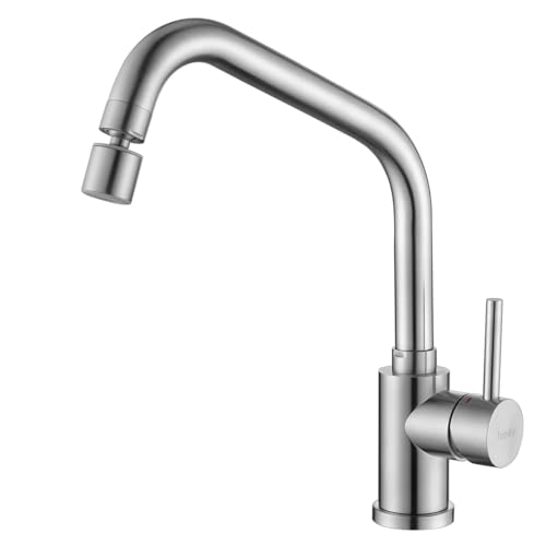 Tondiy Spültischarmatur mit Brause, Wasserhahn Küche Mischbatterie mit 360° drehbar Auslauf, Küchenarmatur Edelstahl Armatur für Spüle, Matt Tondiy Spültischarmatur mit Brause, Wasserhahn Küche Mischbatterie mit 360° drehbar Auslauf, Küchenarmatur Edelstahl Armatur für Spüle, Matt von Tondiy