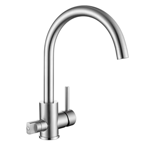 Tondiy Wasserhahn Küche für Geschirrspüler, Küchenarmatur mit 3/4 Zoll Anschlusss, Hochdruck Spültischarmatur Küchen Mischbatterie mit 360° drehbar Auslauf, Matt Tondiy Wasserhahn Küche für Geschirrspüler, Küchenarmatur mit 3/4 Zoll Anschlusss, Hochdruck Spültischarmatur Küchen Mischbatterie mit 360° drehbar Auslauf, Matt von Tondiy