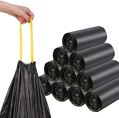 STARKE Müllsäcke 120L Schwarz - MIT ZUGBAND - XXL Mülltüten (2 bis 40 Rollen wählbar) (120L : 10 Rollen á25) von Toneco