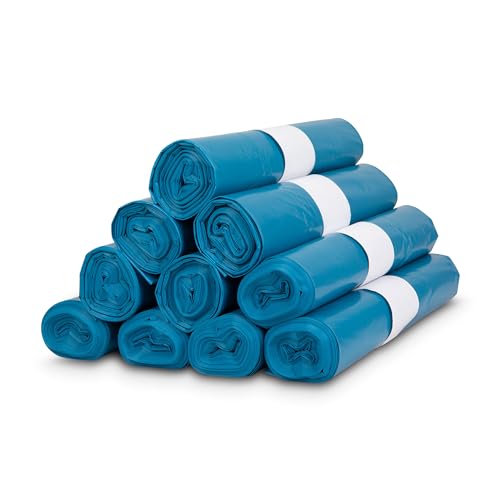 TONECO Profi Müllsäcke 20 Stück Extra Starke Abfallsäcke - 70 cm x 110 cm - Blaue Müllbeutel 120L - 2 ROLLEN - super stabil - 100% recycelte Folie (2) von Toneco
