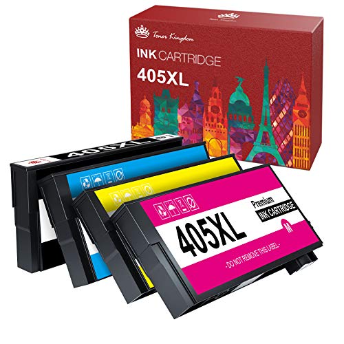 Toner Kingdom 405 XL Tintenpatrone Kompatibel für Epson 405XL für Epson Workforce Pro WF-3820DWF WF-3825DWF WF-4820DWF WF-4825DWF WF-4830DTWF Workforce WF-7310DTW WF-7830DTWF WF-7835DTWF WF-7840DTWF von Toner Kingdom