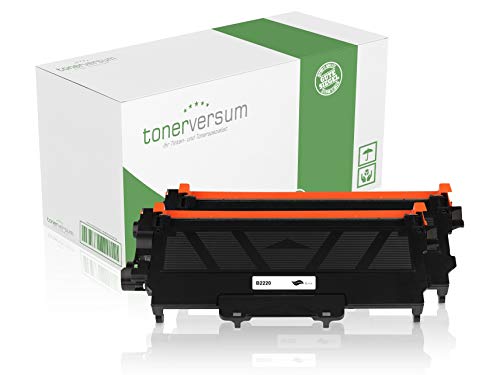 2 Toner kompatibel zu Brother TN-2220 Schwarz für DCP-7060d DCP-7065dn HL-2250dn MFC-7460dn MFC-7360n MFC-7360ne Fax 2840 Druckerpatronen Doppelpack von Tonerversum