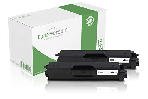 2 Toner kompatibel zu Brother TN-325BK Schwarz Druckerpatronen für HL-4150cdn DCP-9055cdn DCP-9270cdn HL-4140cn HL-4570cdw MFC-9460cdn MFC-9465cdn MFC-9560cdw Laserdrucker von Tonerversum