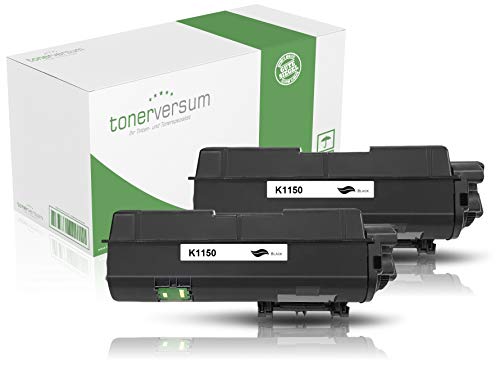 2 Toner kompatibel zu Kyocera TK-1150 Schwarz für Ecosys P2235dn P2235dw M2735dw M2135dn M2635dn M2635dnw Laserdrucker von Tonerversum