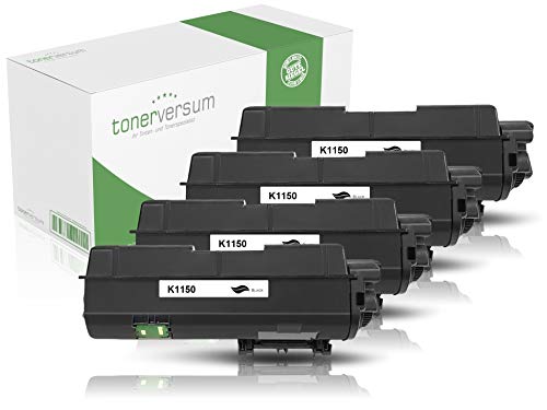 4 Toner kompatibel zu Kyocera TK-1150 Schwarz für Ecosys P2235dn P2235dw M2735dw M2135dn M2635dn M2635dnw Laserdrucker von Tonerversum