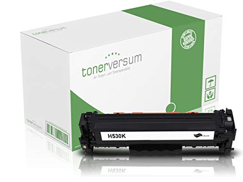 Tonerversum Toner kompatibel zu HP CC530A 304A Schwarz für HP Color Laserjet CP2025 CP2025n CP2025dn CM2320 CM2320nf CM2320fxi CM2320dn Laserdrucker von Tonerversum