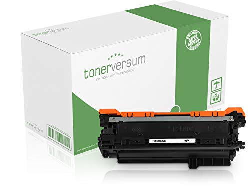 Tonerversum Toner kompatibel zu HP CE400X 507X Schwarz Druckerpatrone für Laserjet Enterprise 500 Color M551dn M575dn Pro 500 Color MFP M570dn M570dw Black von Tonerversum
