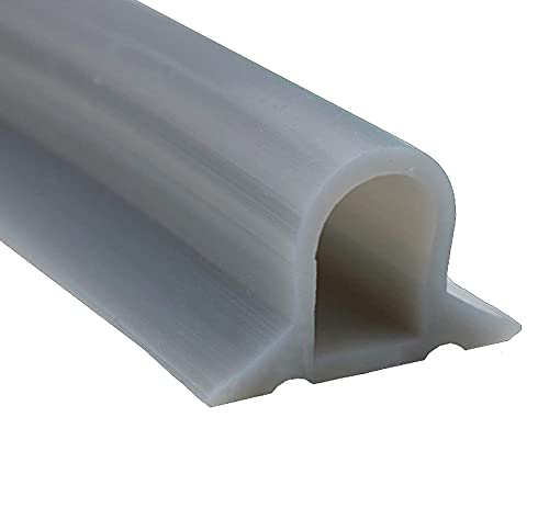 Zusammenklappbarer Duschschwellen-Wasserdamm, ideal für rollstuhlgerechte, barrierefreie Duschen, Dusche Bad Boden Dichtung Wasserdamm Duschschwelle Barriere-Wasserstopper grey,200cm von TongNS1