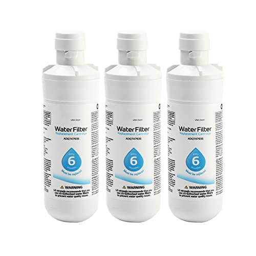 Wasserfilter Ersatz, LT1000p Austauschbarer Kühlschrank Wasserfilter Home Remover, Originalfilter für Kühlschrank Wasser und Eis (3 Stück) von Tongdejing