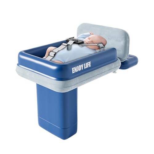 Baby Flugzeug Bett, Aufblasbares Kind Flugbett, Faltbare Tragbare Luftmatratze für Kindertagesstätte Flug Flugzeug Reise Camping Autositz Zug Hotel von Tongfer
