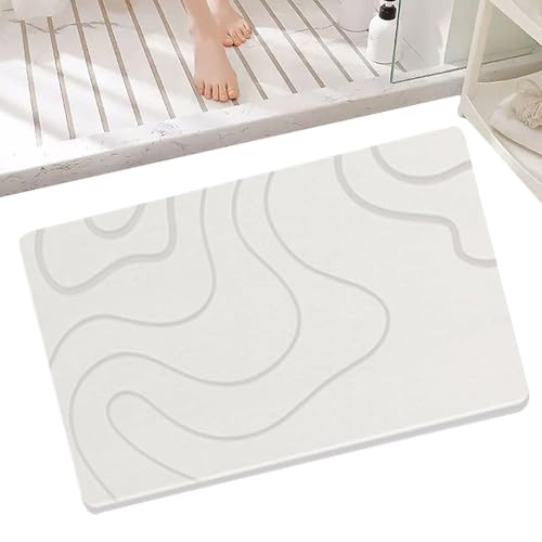 Badezimmer-Fußmatte – rutschfester Kieselgur-Duschteppich, rutschfest, waschbar, für Wohnzimmer, Schlafzimmer, Esszimmer, Hotel, WC von Tongfer