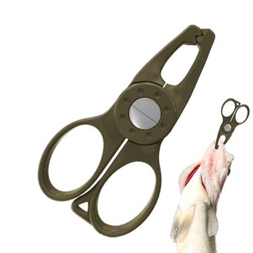 Fliegenfischzange, Angel-Controller-Schneider, gezackter Fischlippengreifer, leichte Spaltringzange, tragbar für einfaches Angeln im Freien von Tongfer