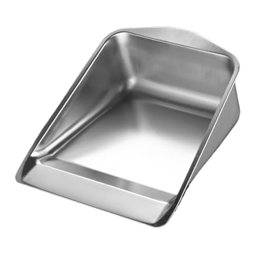 Metall Kehrschaufel - Edelstahl Outdoor Kehrschaufel - Tragbare Metall Kehrmaschinen Haushalt Reinigungswerkzeug für Tierhaare Hartholzboden Camping von Tongfer