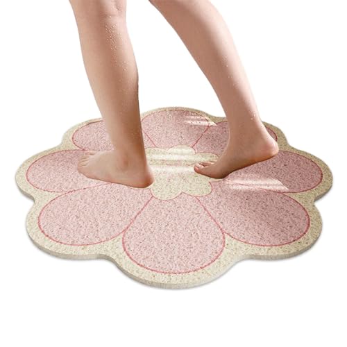 Rutschfester Mehrzweck-Badezimmerteppich, Blumen-Badematte, praktischer Badezimmerteppich, Duschvorleger, Teppich für Türen, Korridore und Eingänge Rutschfester Mehrzweck-Badezimmerteppich, Blumen-Badematte, praktischer Badezimmerteppich, Duschvorleger, Teppich für Türen, Korridore und Eingänge von Tongfer