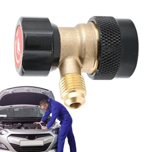 Schnellkupplungsadapter | Kfz-Feinabstimmung Umrüstverschraubung – auslaufsicher, Schnellanschluss, drehbarer Umwandlungsanschluss für Fahrzeugkältemittel von Tongfer