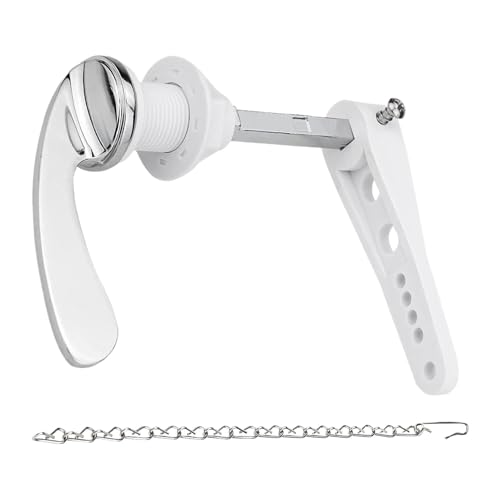 Spülgriff für Toilettentank, Spülhebel-Zubehör-Set, WC-Griff-Set, Zinklegierung, Tankauslöser, Ersatz mit Ketten für Wohnzimmer Spülgriff für Toilettentank, Spülhebel-Zubehör-Set, WC-Griff-Set, Zinklegierung, Tankauslöser, Ersatz mit Ketten für Wohnzimmer von Tongfer