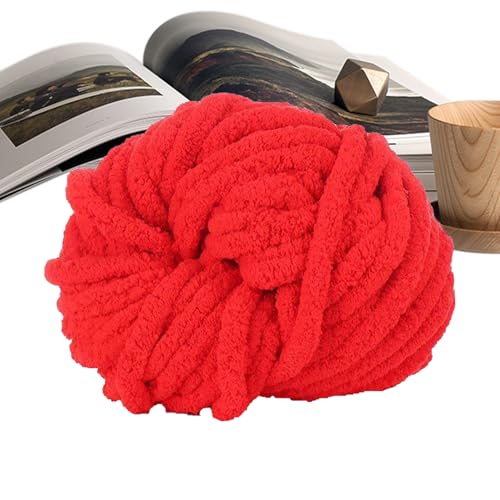 Super Chunky Eisgarn, isländisches Chenille-Wurstgarn zum Stricken, extra dick, gemütlich und langlebig, ideal für Winterdecken, Überwürfe, Heimtextilien-Projekte Super Chunky Eisgarn, isländisches Chenille-Wurstgarn zum Stricken, extra dick, gemütlich und langlebig, ideal für Winterdecken, Überwürfe, Heimtextilien-Projekte von Tongfer